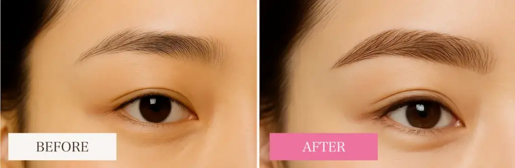 眉毛アートメイクbefore&after